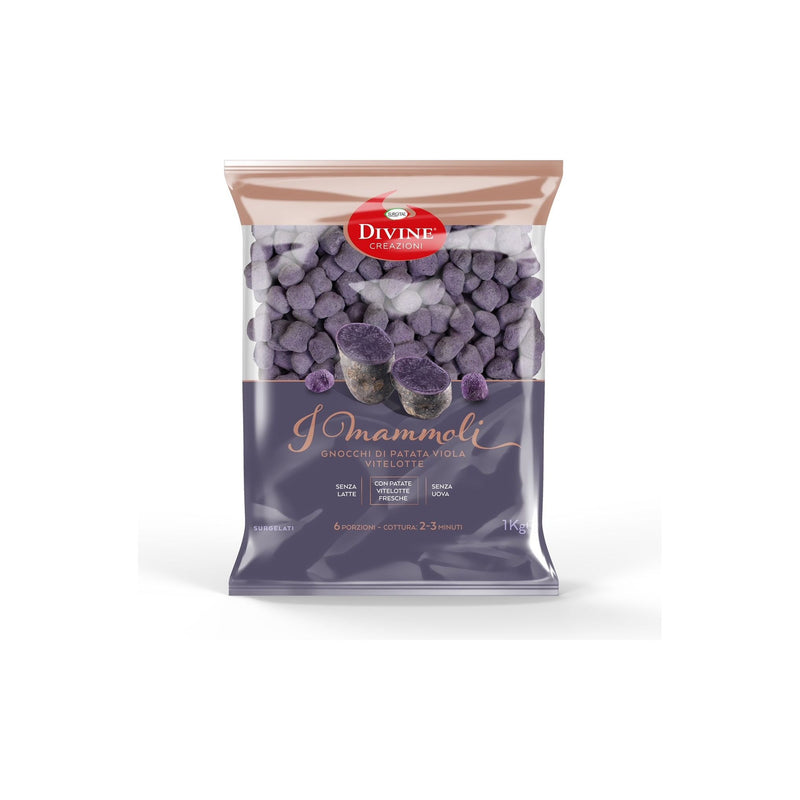 Purple Vitellotte Potato Gnocchi 1 Kg (Iqf Frozen)