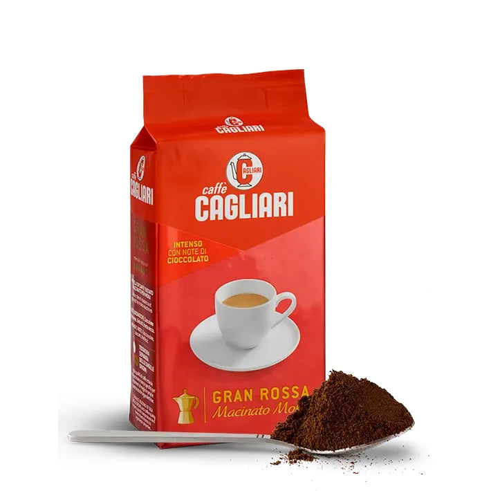 CAGLIARI-Ground Gran Rossa Moka 250g (Arabica Medium Roast)