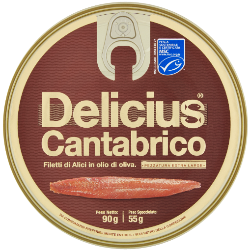 Anchovies Fillet Cantabrico 90g DELICIUS