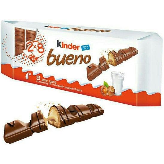 kinder Bueno Original 8 pkt of 2 pcs 43g