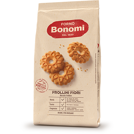 Italian frollini biscuits flowers 750g