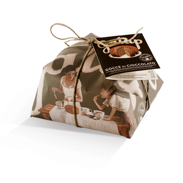 Traditional Chocolate Drops Panettone  750g Galupr wrap