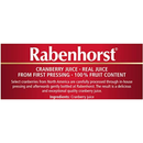 Pure Organic Cranberry Juice 330Ml Rabenhorst From Germany