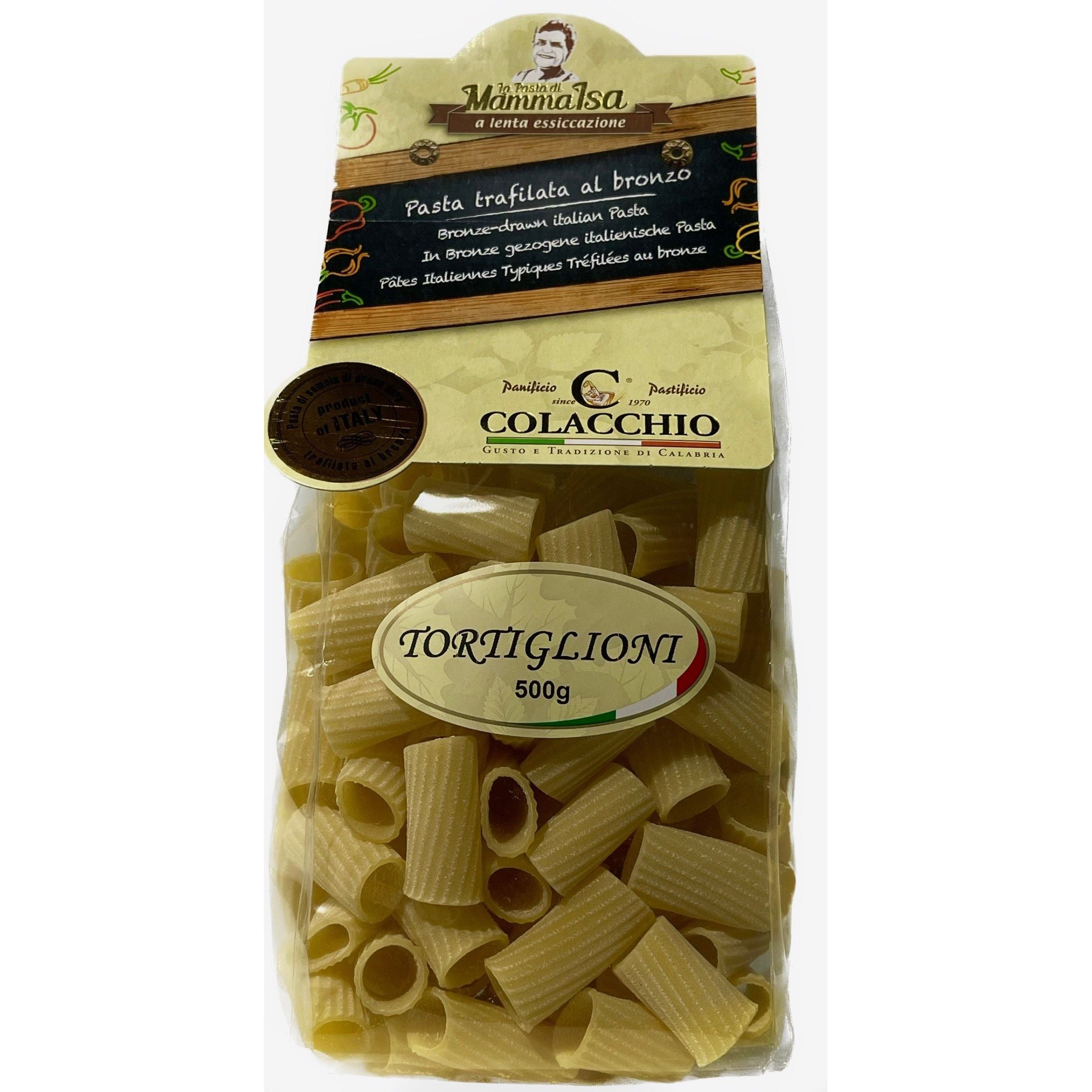 Colcachios Pasta Gourmet Pasta: Tortiglioni 500G Colacchio