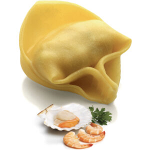 Giant tortelloni scallops & prawns 1kg  (8 Portions)