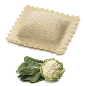 Tortelli cauliflower & swiss chard  1kg  (8 Portions)