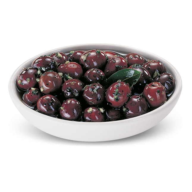 Seasoned black olives 250g Salviani