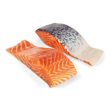 Atlantic Salmon Portion Filet Skin On 2 Pieces of 140g Frozen From Norway - ASC Certified