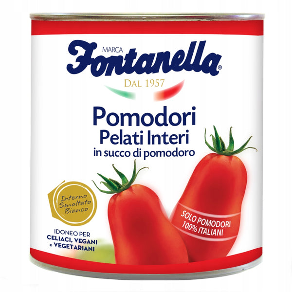 Wole Peeled Tomato 2.5 KG FONTANELLA