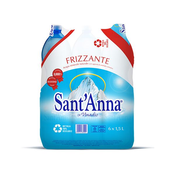 Sparkling Water 6 X1.5 lt Sant'Anna