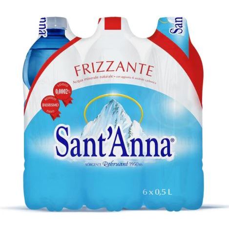 Sparkling Water 6 X500 ml Sant'Anna