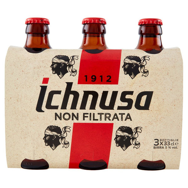 Ichnusa unfiltered beer 33clx3 btls EXP.1/3/25