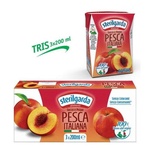 Peach Nectar Juice 200ml x 3 STERILGARDA