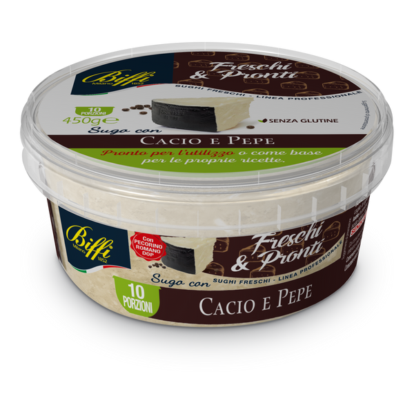 Fresh Cacio & Pepe Pasta Sauce 450g Biffi (Airflow)