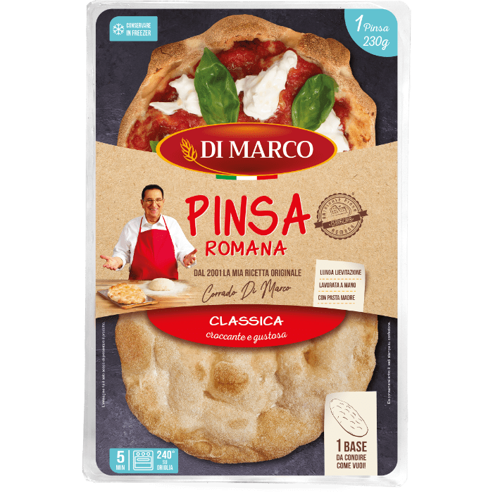 Prebaked Pinsa Dough 1 Pcs of 230g Frozen DI MARCO