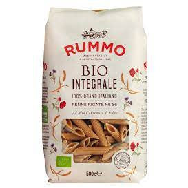 Penne rigate organic wholemeal 500g rummo