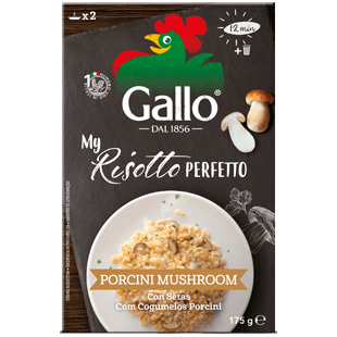 Partially Pre-Cooked Risotto Porcini Mushrooms 175G Gallo - Good Food