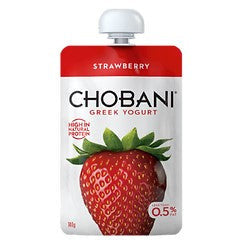 Chobany Strawberry Greek Yogurt 140g - Pouch