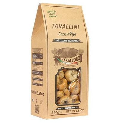 Tarallini Cheese and pepper (Cacio/ Pepe) 250g TARALL'ORO - Good Food