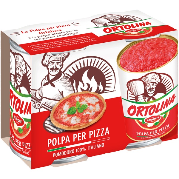 Tomato Pulp For Pizza 2x400g ORTOLINA - Good Food