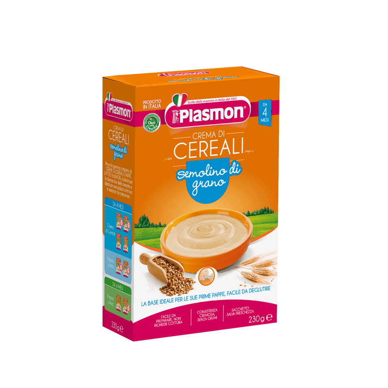 Wheat Semolina Porridge PLASMON 230g (FROM 4 MONTHS) - Good Food